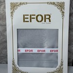 Скатерть прямоугольная Efor ECRIN жаккард серый 160х220, фото, фотография