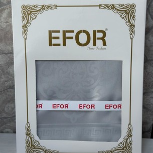 Скатерть прямоугольная Efor ECRIN жаккард серый 160х220