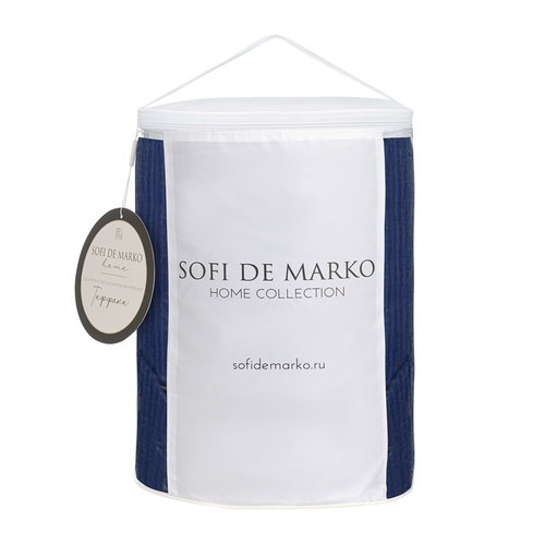 Одеяло Sofi De Marko ТИФФАНИ хлопковый сатин сапфир 155х220, фото, фотография