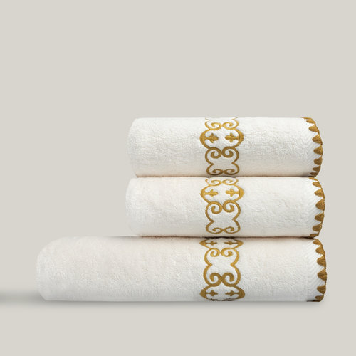 Полотенце для ванной Soft Cotton MONDRIAN хлопковая махра кремовый 50х100, фото, фотография