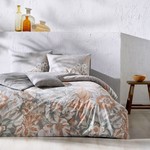 Постельное белье TAC ЭКО LANA хлопковый ранфорс серый евро, фото, фотография