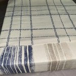 Постельное белье TAC ЭКО DORIS хлопковый ранфорс голубой 1,5 спальный, фото, фотография