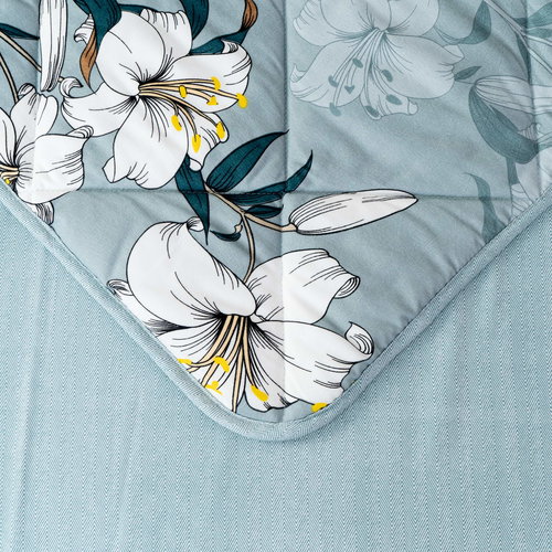 Постельное белье без пододеяльника с одеялом Siberia МАССИМО хлопковый экокотон V26 1,5 спальный, фото, фотография