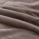 Постельное белье без пододеяльника с одеялом Sofi De Marko ЭНРИКЕ хлопковый сатин кофейный семейный, фото, фотография