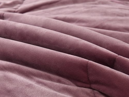 Постельное белье без пододеяльника с одеялом Sofi De Marko ЭНРИКЕ хлопковый сатин лиловый евро, фото, фотография