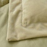 Постельное белье без пододеяльника с одеялом Sofi De Marko ЭНРИКЕ хлопковый сатин оливковый семейный, фото, фотография