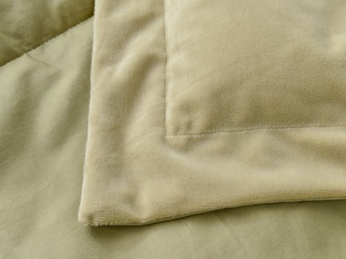 Постельное белье без пододеяльника с одеялом Sofi De Marko ЭНРИКЕ хлопковый сатин оливковый евро, фото, фотография