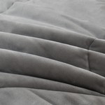 Постельное белье без пододеяльника с одеялом Sofi De Marko ЭНРИКЕ хлопковый сатин серый семейный, фото, фотография