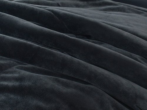 Постельное белье без пододеяльника с одеялом Sofi De Marko ЭНРИКЕ хлопковый сатин чёрный евро, фото, фотография