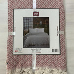 Покрывало Efor ROMB хлопок/полиэстер бордовый 200х230, фото, фотография