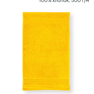 Полотенце для ванной Hobby Home Collection RAINBOW хлопковая махра dark yellow 30х50