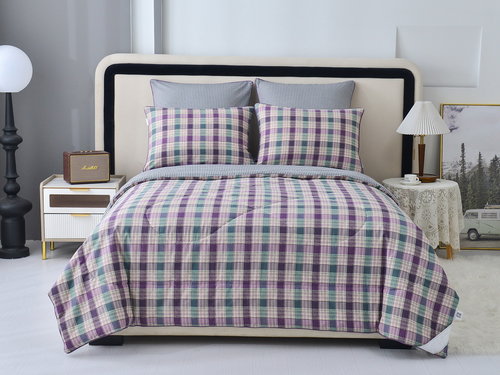 Постельное белье без пододеяльника с одеялом Sofi De Marko РИШЕЛЬЕ хлопковый сатин V17 1,5 спальный, фото, фотография
