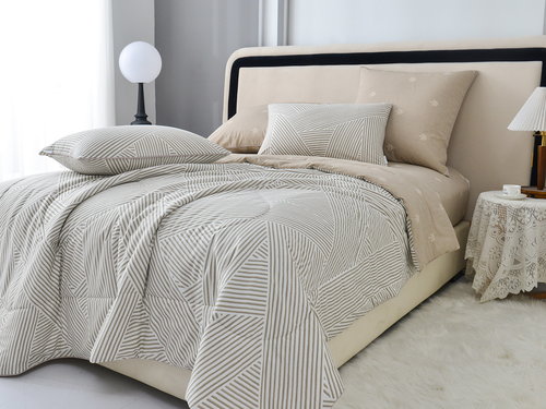 Постельное белье без пододеяльника с одеялом Sofi De Marko РИШЕЛЬЕ хлопковый сатин V18 1,5 спальный, фото, фотография