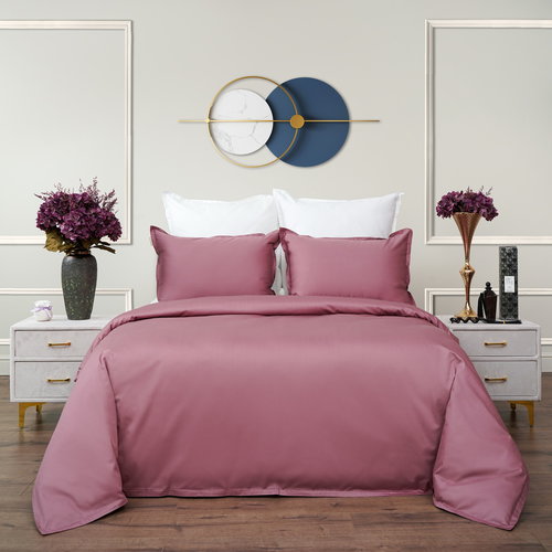 Постельное белье Sofi De Marko СЕЛИНА хлопковый сатин пурпурный 2-х спальный, фото, фотография