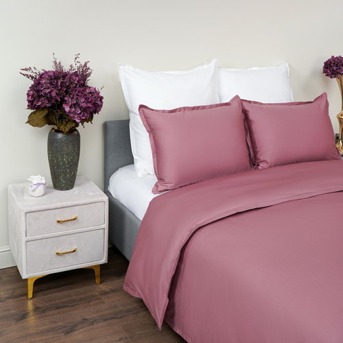 Постельное белье Sofi De Marko СЕЛИНА хлопковый сатин пурпурный 2-х спальный, фото, фотография
