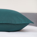 Постельное белье Sofi De Marko СЕЛИНА хлопковый сатин тёмно-зелёный 2-х спальный, фото, фотография