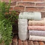 Набор полотенец для ванной 6 шт. Karacan DIAMOND хлопковая махра 70х135, фото, фотография