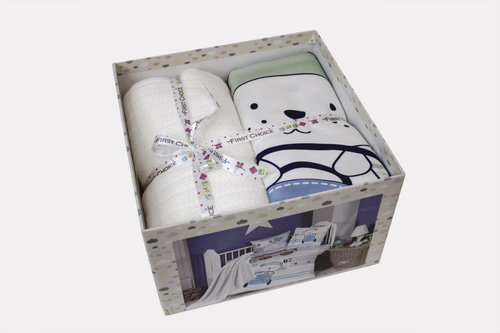 Постельное белье для новорожденных с пледом Karven JOYCE хлопковый сатин, фото, фотография