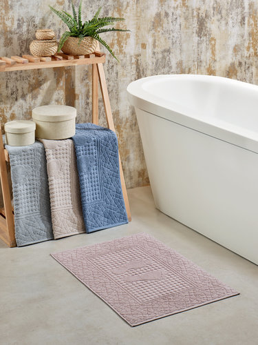 Набор ковриков для ванной 50х70 см (4 шт.) Philippus MABEL хлопковая махра, фото, фотография