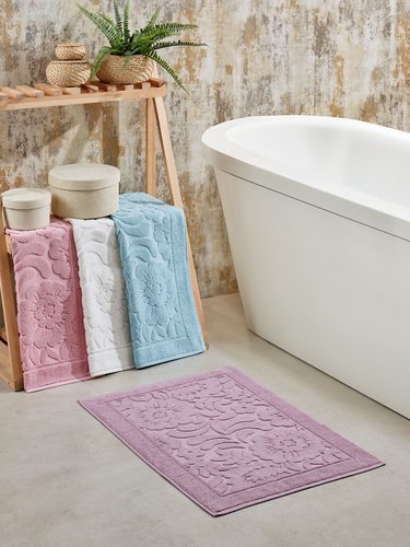 Набор ковриков для ванной 50х70 см (4 шт.) Philippus DAYANA хлопковая махра, фото, фотография