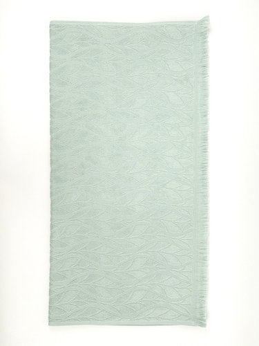 Полотенце для ванной Hobby Home Collection LEAF бамбуково-хлопковая махра light green 50х90, фото, фотография