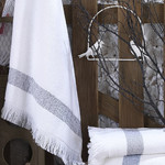 Набор полотенец для ванной 50х90, 70х140 Hobby Home Collection CRASH хлопковая махра grey, фото, фотография