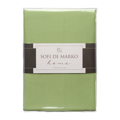 Пододеяльник Sofi De Marko МАРМИС хлопковый сатин салатовый 200х220, фото, фотография