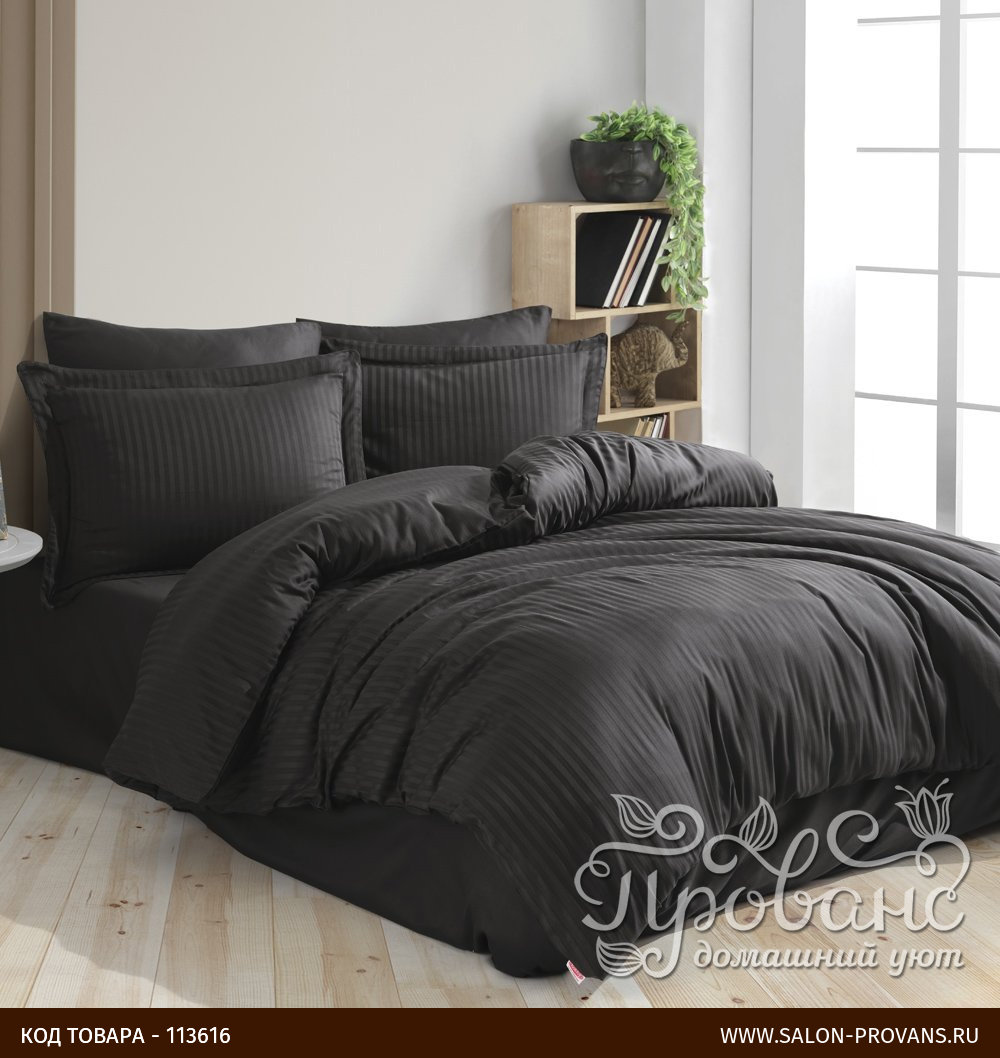 Постельное белье Hobby Home Collection CIZGILI хлопковый страйп-сатин ...