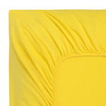 Простынь на резинке Sofi De Marko РОЛАНД хлопковый трикотаж жёлтый 180х200+30, фото, фотография