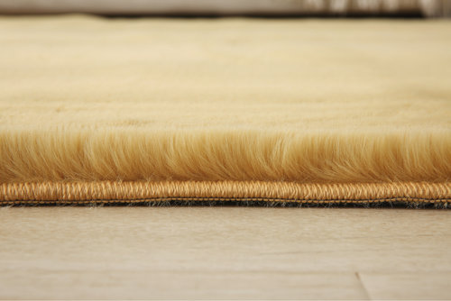 Набор ковриков Sofi De Marko CAMILLA искусственный мех жёлтый 60х100, 50х70, фото, фотография