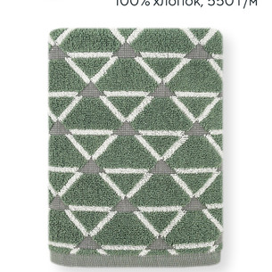 Полотенце для ванной Hobby Home Collection DELTA хлопковая махра green 50х90