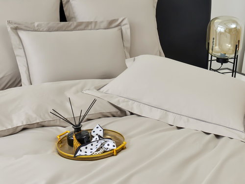 Постельное белье Sofi De Marko ИЗОЛЬДА хлопковый сатин делюкс серый 1,5 спальный, фото, фотография