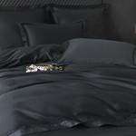Постельное белье Sofi De Marko ИЗОЛЬДА хлопковый сатин делюкс чёрный 1,5 спальный, фото, фотография