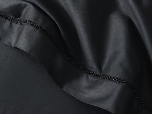 Постельное белье Sofi De Marko ИЗОЛЬДА хлопковый сатин делюкс чёрный 1,5 спальный, фото, фотография