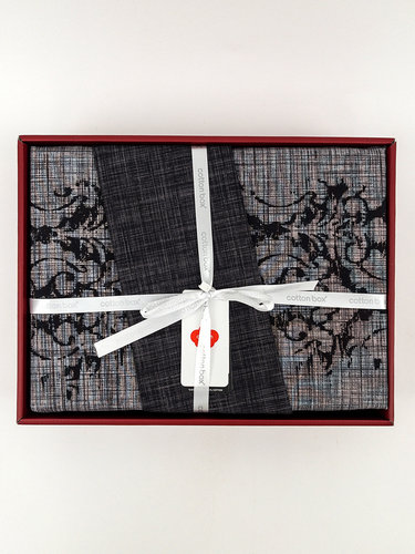 Постельное белье Cotton Box PLAIN SOOTY хлопковый ранфорс gri евро, фото, фотография