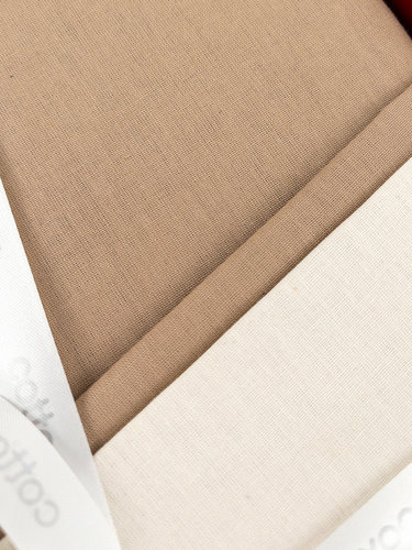 Постельное белье Cotton Box PLAIN хлопковый ранфорс vizon+krem евро, фото, фотография