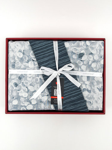 Постельное белье Cotton Box MINIMAL MOLLY хлопковый ранфорс antrasit евро, фото, фотография