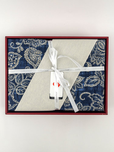 Постельное белье Cotton Box DUAL ANNIKA хлопковый ранфорс bej евро, фото, фотография