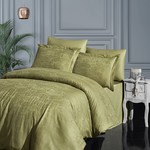 Постельное белье First Choice SASHA бамбковый сатин делюкс yesil евро, фото, фотография