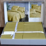 Постельное белье First Choice SASHA бамбковый сатин делюкс yesil евро, фото, фотография