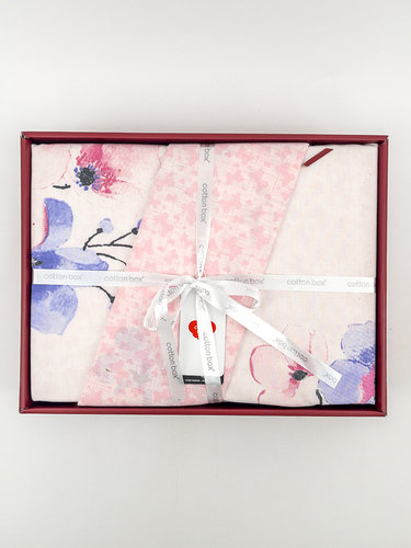Постельное белье Cotton Box MODELINE JAYDA хлопковый ранфорс pembe евро, фото, фотография
