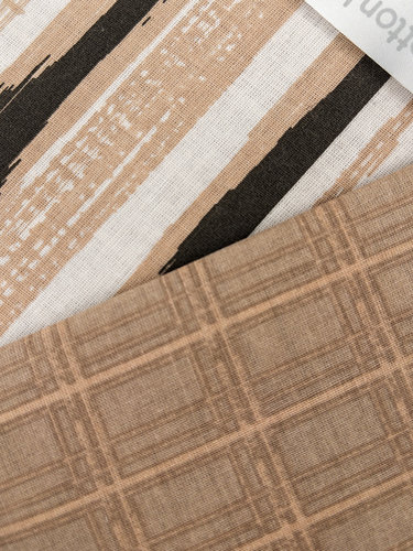 Постельное белье Cotton Box LINE PERRY хлопковый ранфорс bej евро, фото, фотография