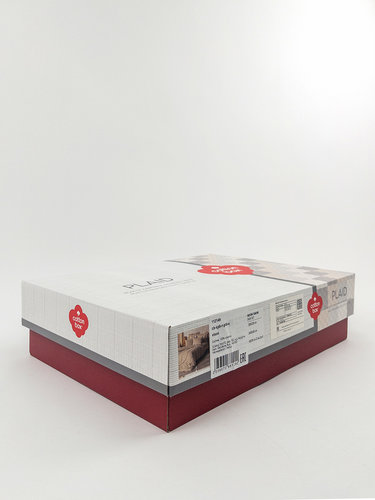 Постельное белье Cotton Box PLAID хлопковый ранфорс vison евро, фото, фотография