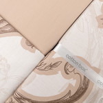 Постельное белье Cotton Box PRINTED LOREN хлопковый сатин bej евро, фото, фотография