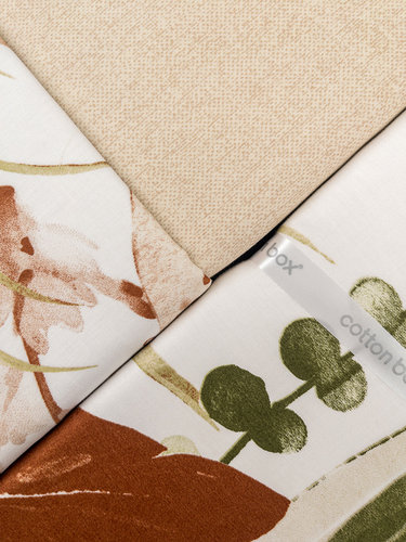 Постельное белье Cotton Box PRINTED LUSTER хлопковый сатин bej евро, фото, фотография
