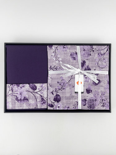 Постельное белье Cotton Box PRINTED WILLOW хлопковый сатин mor евро, фото, фотография