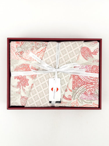 Постельное белье Cotton Box BOHEM SALDO хлопковый ранфорс bej евро, фото, фотография