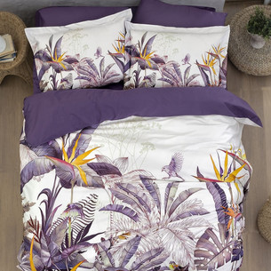 Постельное белье Karven PALM GARDEN хлопковый сатин purple евро