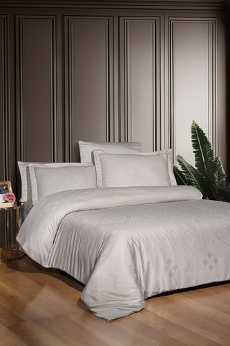 Постельное белье First Choice ETNIC хлопковый сатин-жаккард beige евро, фото, фотография