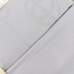 Постельное белье First Choice NOREL хлопковый сатин-жаккард grey евро, фото, фотография